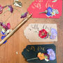 Gift Tags With Pressed Flowers And Gold Leaf, thumbnail 2 of 4