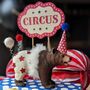 Personalised Circus Grizzly Bear Cake Topper, thumbnail 5 of 6
