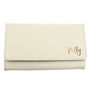 Personalised Gold Name Leather Cream Purse, thumbnail 3 of 4