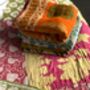 Recycled Pink Kantha Throw/Runner, thumbnail 3 of 4