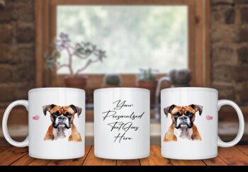 Personalised Boxer Dog Hearts Pet Gift Mug, 2 of 2