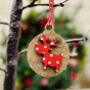 Christmas Decoration 2024 Reindeer Eco Wooden Reclaimed, thumbnail 4 of 5