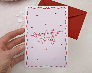 Obsessed With You Valentine Card For Wife Or Husband, 2 of 3