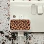 Leopard Print Charger Sticker For Samsung Or Apple, thumbnail 2 of 3