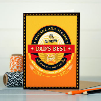 Card For Dad ‘Dad’s Best’, 3 of 4