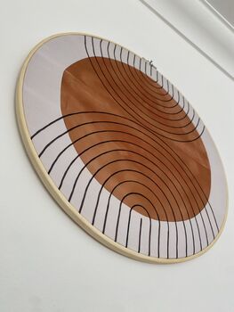 Abstract Wall Hangings, Mid Century Wall Decor Hoop, 6 of 6
