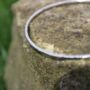 Hammered Bangle In Sterling Silver, thumbnail 7 of 7