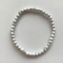 Dainty White Howlite Crystal Bracelet For Calm And Peace, thumbnail 2 of 5