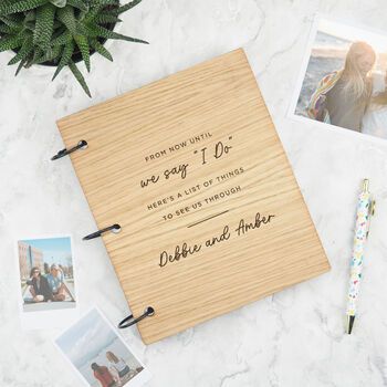 Personalised Scrapbook Engagement Wedding Planner Gift, 2 of 12