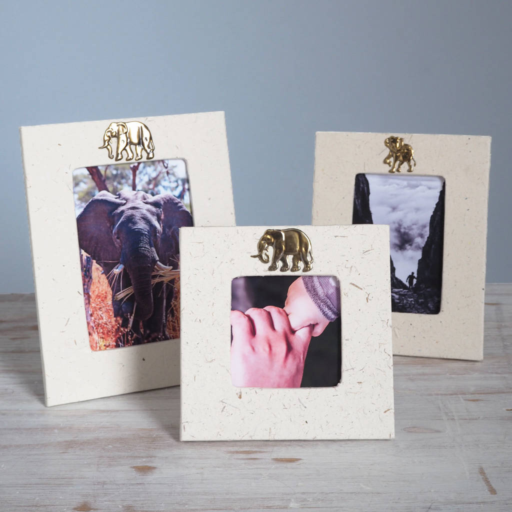 Handmade Elephant Dung Photo Frames By Paper High