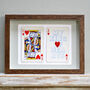 King Of Hearts Vintage Playing Card Print, thumbnail 4 of 9