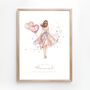 18th Birthday Girl Art Print Personalised For Her, Daughter Or Granddaughter, thumbnail 2 of 5