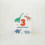 Dinosaurs Happy Birthday Card, thumbnail 9 of 12