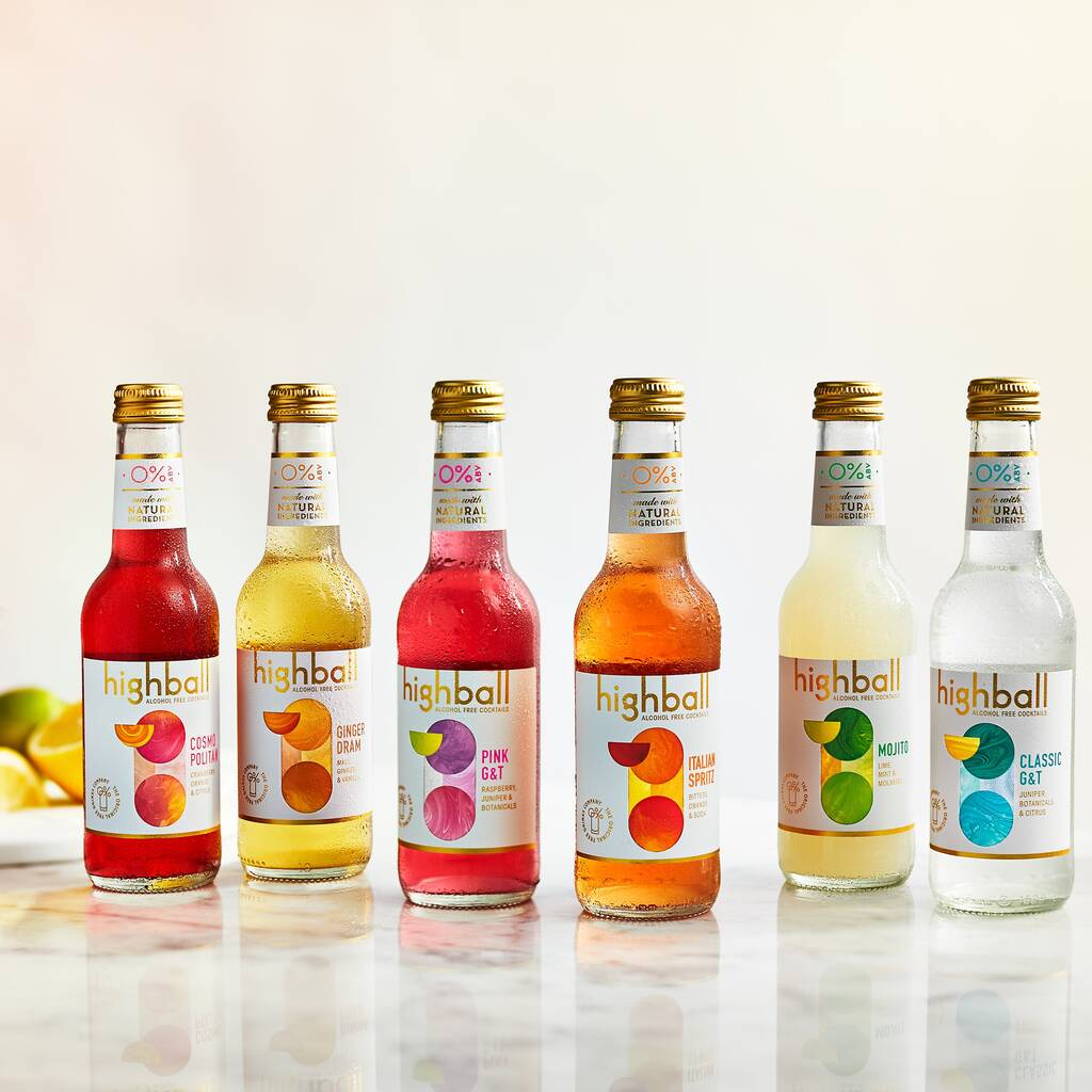 Highball Alcohol Free Cocktails Mixed Case Of 12, 1 of 12