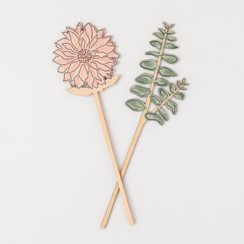 Wooden Dahlia Flower, 6 of 6