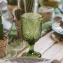 Luxury Botanical Coloured Glass Goblet Set, thumbnail 4 of 5
