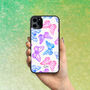Watercolour Butterflies iPhone Case Personalised, thumbnail 1 of 2