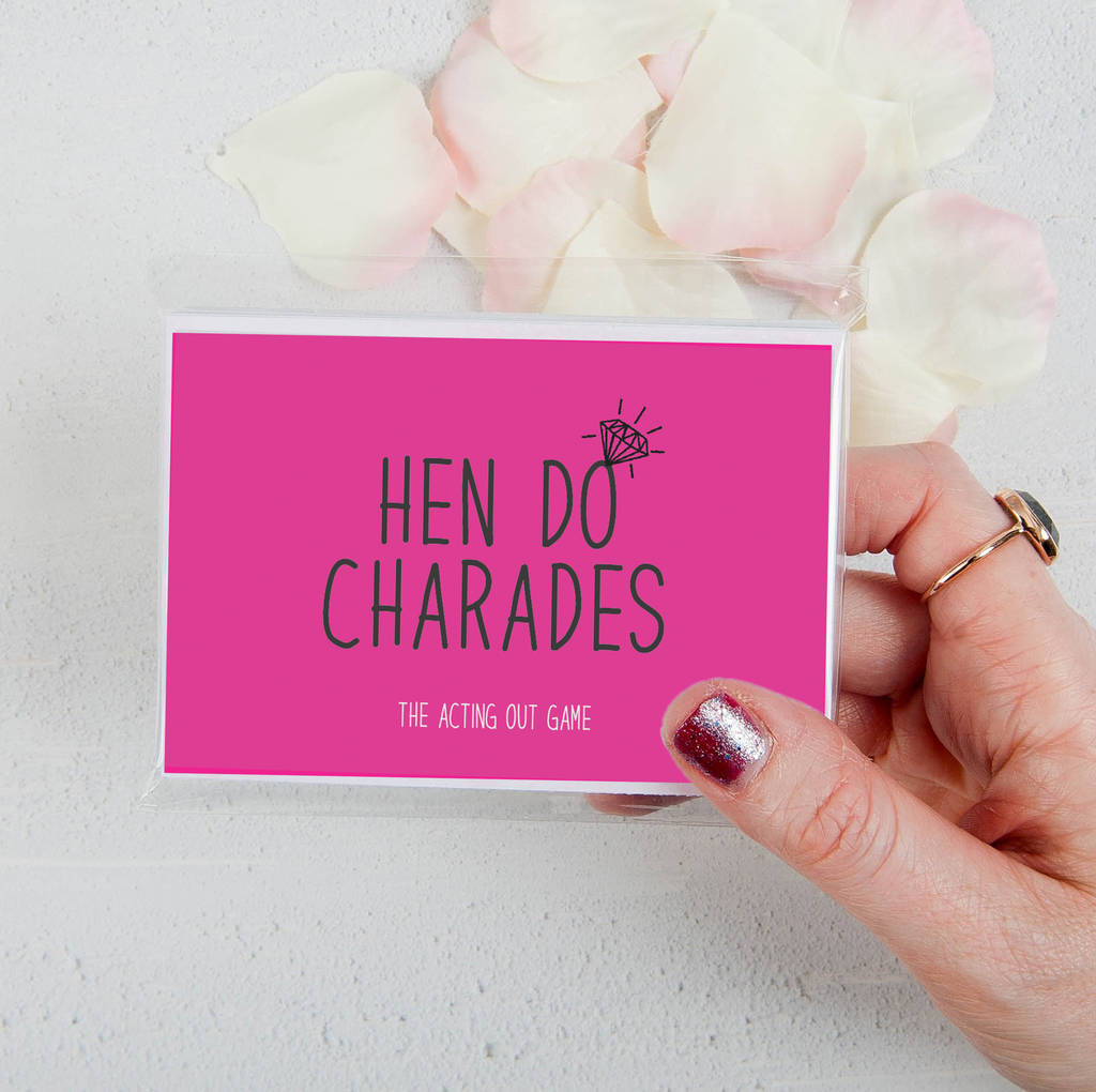 Hen Do Charades Party By Team Notonthehighstreet Hen Do Charades Party