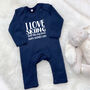 Father And Child Love … Personalised Babygrow, thumbnail 8 of 10
