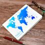 Personalised Blue And White Travel Journal A5 Notebook, thumbnail 1 of 7