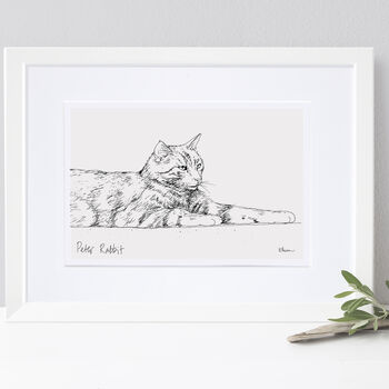 Personalised Cat Line Drawing, 6 of 11