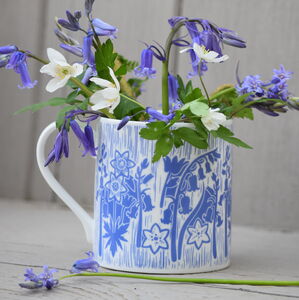 Bluebell British Made Fine Bone China Mug By hannah madden