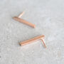 Minimalist Lrg Bar Earrings, thumbnail 4 of 6