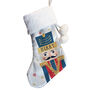 Baby Boy First Christmas Stocking Personalised Nutcracker Stocking For Children, thumbnail 3 of 4