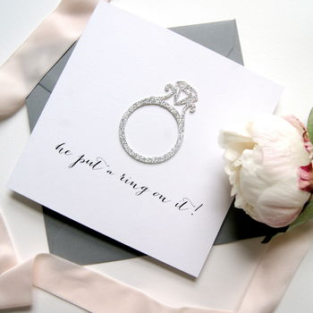 Engagement Card 'He Put A Ring On It', 6 of 9