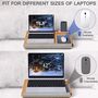 Laptop Tray Up To 17 Built In Mouse Tablet Phone Holder, thumbnail 5 of 9