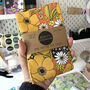 Retro Floral Vintage Style Flower Power Tea Towel, thumbnail 6 of 7