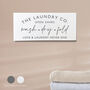 White Laundry Room Utility Room Handcrafted Solid Wooden Sign, thumbnail 1 of 4