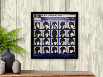 Beatles Original Real Album Vinyl Record Covers Framed, 7 of 12