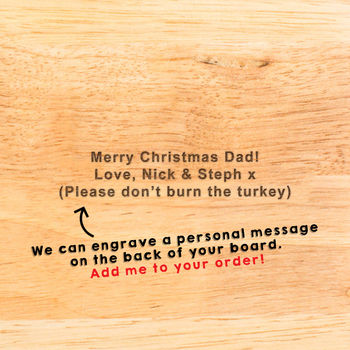 Personalised Family Chef Chopping Board For Him, 4 of 8