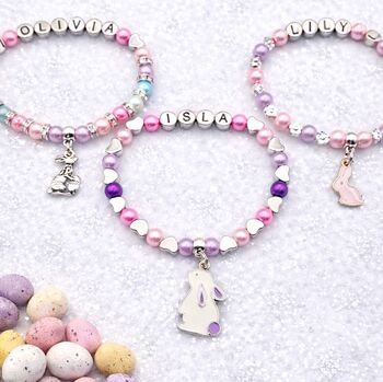 Personalised Easter Bracelet. Kids Easter Gift, 3 of 12