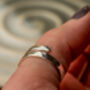 Bridesmaid Personalised Adjustable Sterling Silver Ring, thumbnail 4 of 7