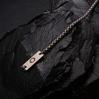 Silver Engraved Box Bracelet, 5 of 9