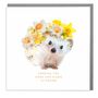Happy Easter Hedgehog Greeting Card, thumbnail 2 of 2