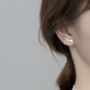 Sterling Silver Star Ear Climber Stud Earrings, thumbnail 2 of 8
