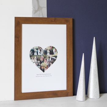 Personalised Photo Heart Collage Print, 3 of 10