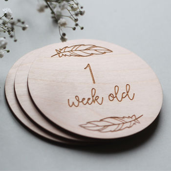 Wooden Baby Milestone Cards, 5 of 5
