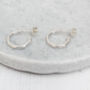 Sterling Silver Mini Hexagon Everyday Hoops, thumbnail 5 of 6