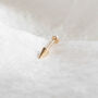 14 Carat Gold Spike, Threaded Labret Earring, thumbnail 1 of 4