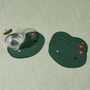 Set Of Four Putting Green Golf Linen Cocktail Napkins, thumbnail 1 of 6