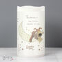 Personalised Boofle Baby Nightlight LED Candle – Gift For Christening Or New Baby, thumbnail 2 of 3