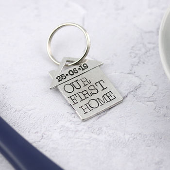 Personalised First Home Housewarming Gift Keyring, 4 of 11