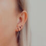 Black Stud Earrings | Stainless Steel Studs, thumbnail 3 of 10