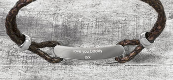 Men's Personalised Name And Date ID Bracelet, 8 of 12