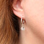 Herkimer Diamond Icicle Hoop Earrings, thumbnail 2 of 7