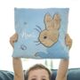 Personalised Peter Rabbit Soft Cushion, thumbnail 3 of 3